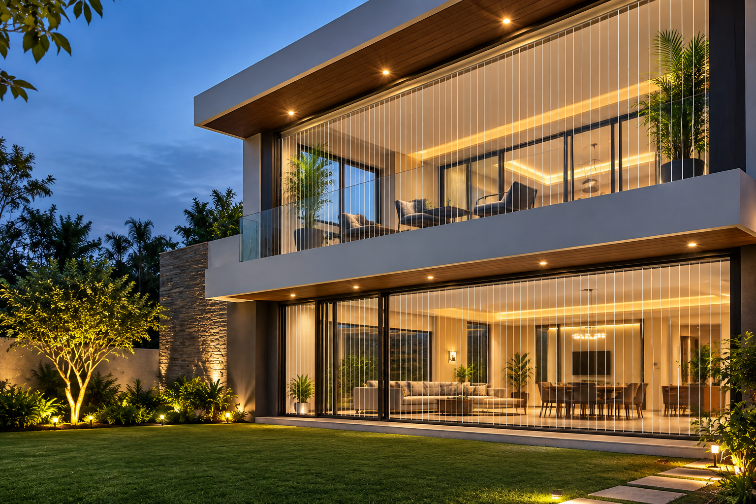 Nishitha Invisible Grills Balcony Installation